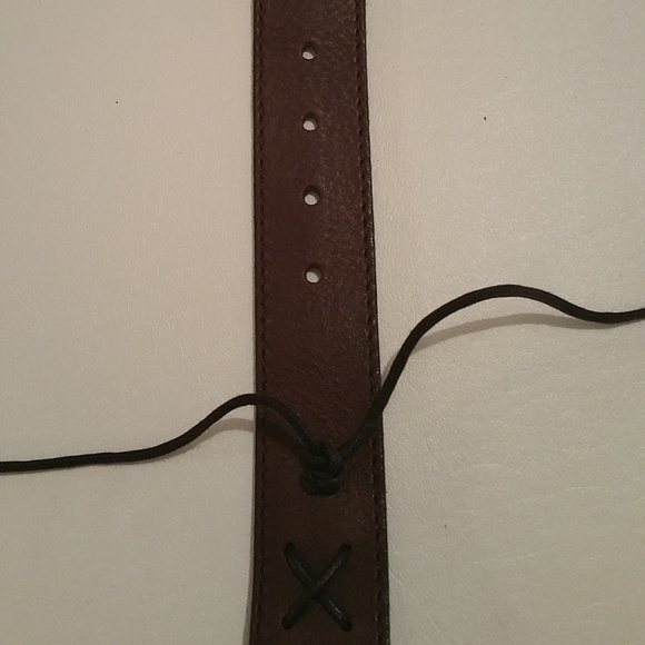 Vintage brown leather belt new
